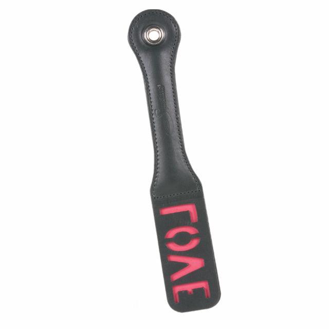 SS: Love Leather Paddle W/Handle 12in. -