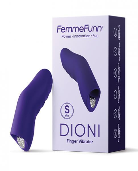 FemmeFunn Dioni Small Dark Purple - 20 Vibration Modes, Splashproof, Premium Silicone