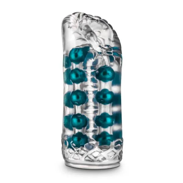 M For Men Super Stroker Clear - Realistic Feel with Pleasure Pearls