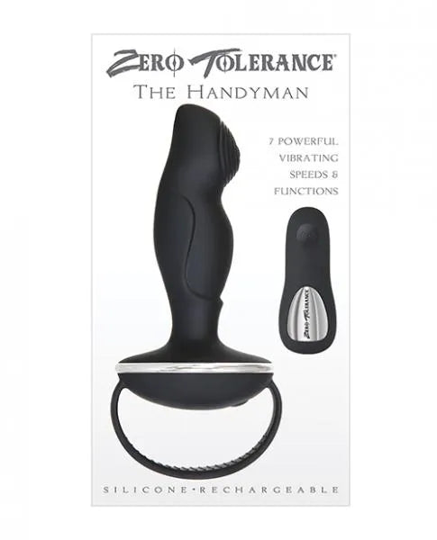ZT The Handyman Black - Powerful P-Spot Stimulator with Remote Control