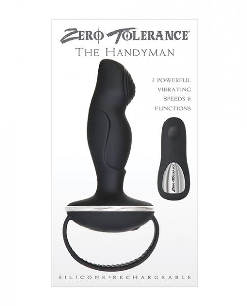 ZT The Handyman Black - Powerful P-Spot Stimulator with Remote Control