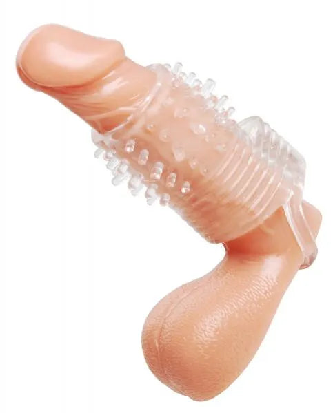 Clear Sensations Vibrating Textured Erection Sleeve - Enhance Pleasure & Performance