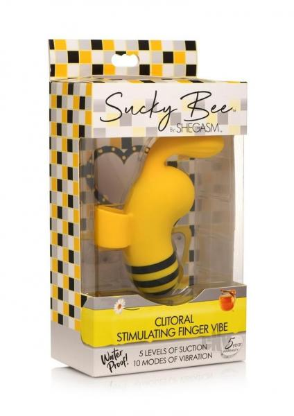 Shegasm Sucky Bee - Black/Yellow | Intense Pleasure with Vibrations & Suction