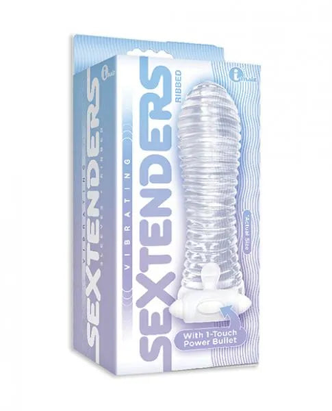 The 9's Vibrating Ribbed Sextenders - Enhance Pleasure & Sensation