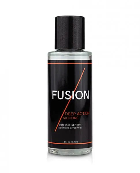Fusion Deep Action Silicone Lubricant 2oz - Long-Lasting, Safe for Sensitive Skin