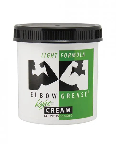 Elbow Grease Light Cream (15 Oz) - Premium Lubricant for Sensual Experience