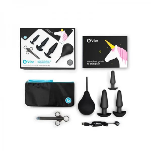 B-Vibe Anal Training Set - Black | All-Inclusive Anal Play Kit