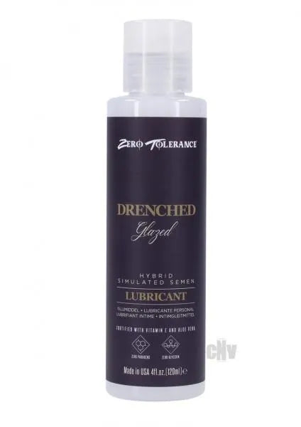 Zero Tolerance Drenched Glazed Hybrid Lubricant 4 Oz - Long-Lasting, Smooth & Safe