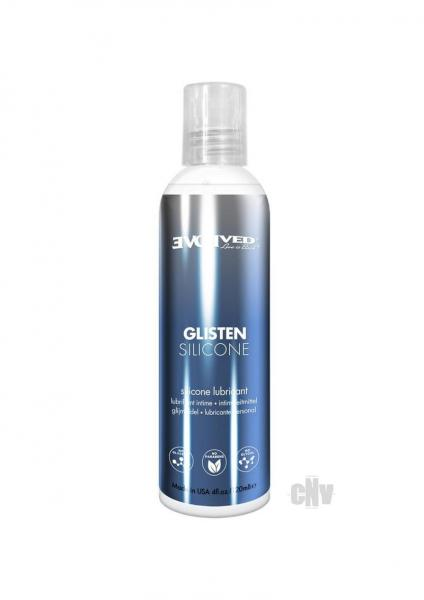 Evolved Glisten Silicone Lubricant 4 Oz – Premium Silicone-Based Personal Lubricant for Enhanced Comfort