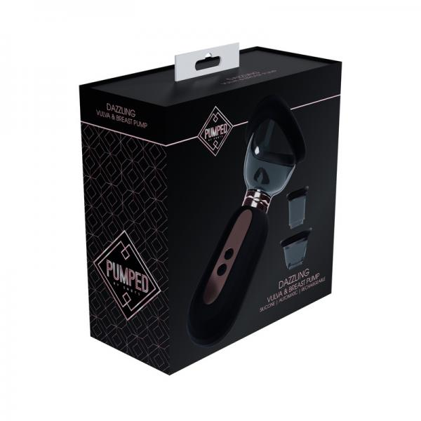 Pumped Dazzling Automatic Rechargeable Vulva & Breast Pump - Black