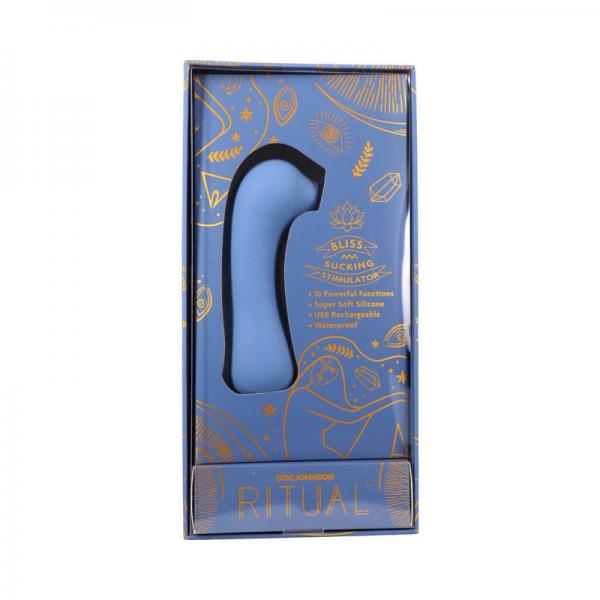 Ritual Bliss Rechargeable Blue - Luxurious Silicone Suction Toy