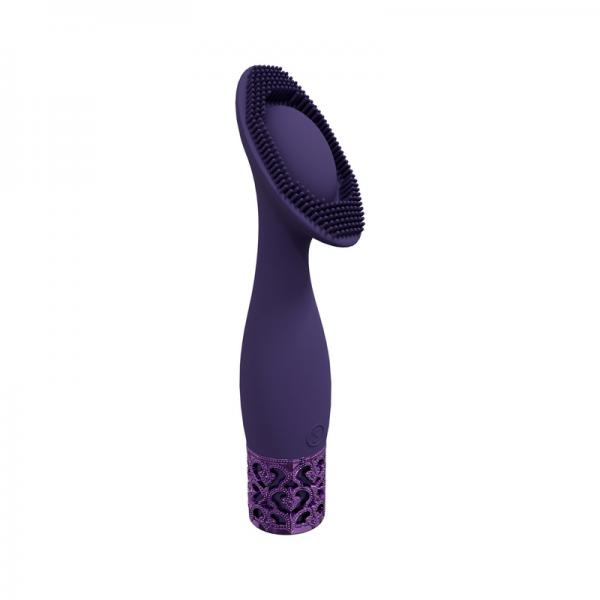 Royal Gems Duchess Silicone Rechargeable Vibrator - Purple | Luxurious Medical Grade, Waterproof, Multi-Speed Options