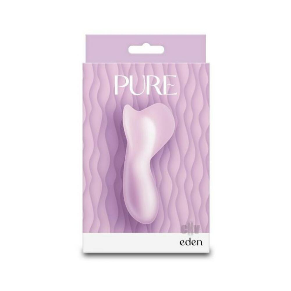 Pure Eden Pebble Vibe - Purple | Premium Dual-Layer Silicone, Rechargeable & Water Resistant