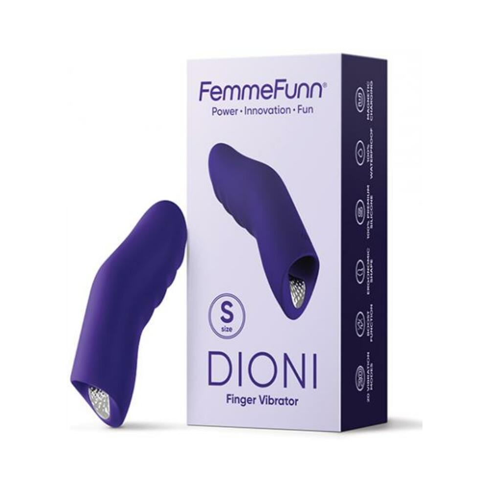FemmeFunn Dioni Small Dark Purple - 20 Vibration Modes, Splashproof, Premium Silicone