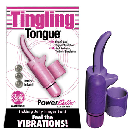 Tingling Tongue - Pink Waterproof Finger Vibe for Solo & Partner Play