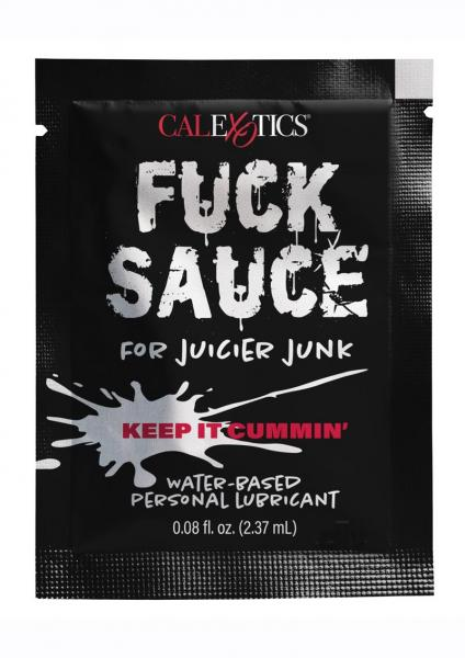 Fuck Sauce Water Based Personal Lubricant Sachet - .08 Oz | Long-Lasting & Hypoallergenic