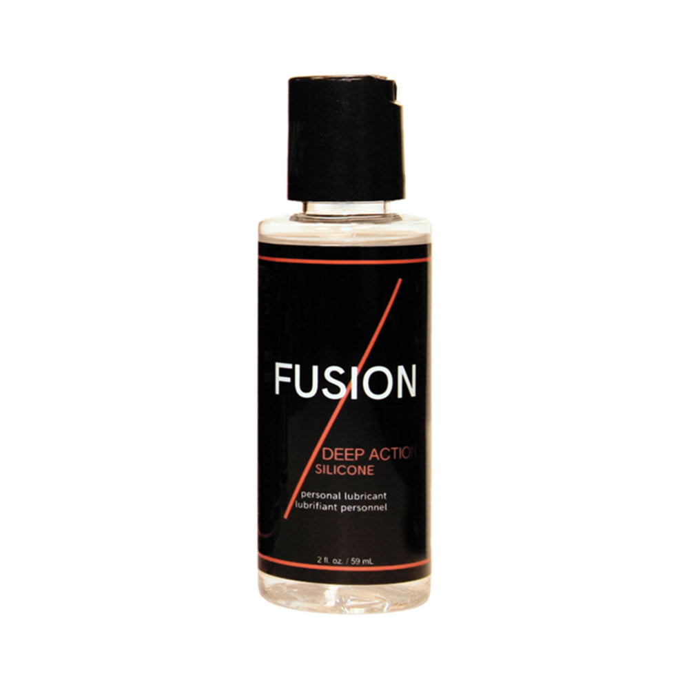 Fusion Deep Action Silicone Lubricant 2oz - Long-Lasting, Safe for Sensitive Skin