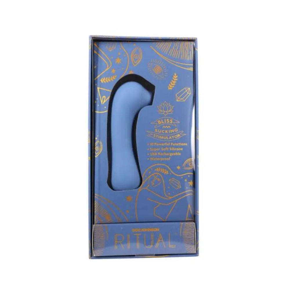 Ritual Bliss Rechargeable Blue - Luxurious Silicone Suction Toy