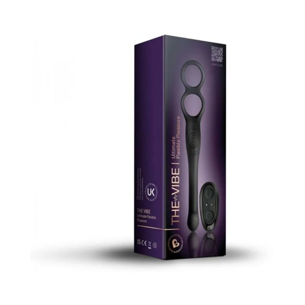 Rocks Off The-Vibe: Multi-Function Cock Ring & Anal Stimulator with Remote Control