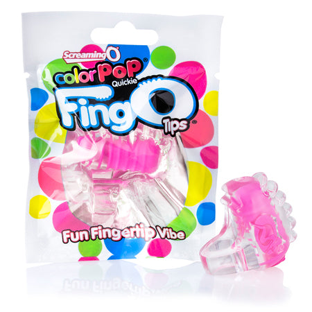 Screaming O Color Pop FingO Tip - Pink | Tiny, Tingling Mini Vibe