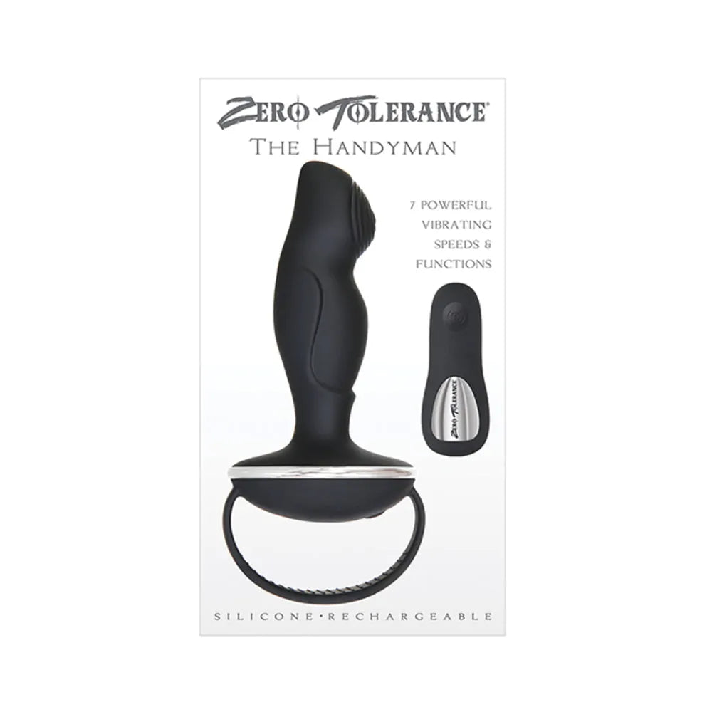 ZT The Handyman Black - Powerful P-Spot Stimulator with Remote Control