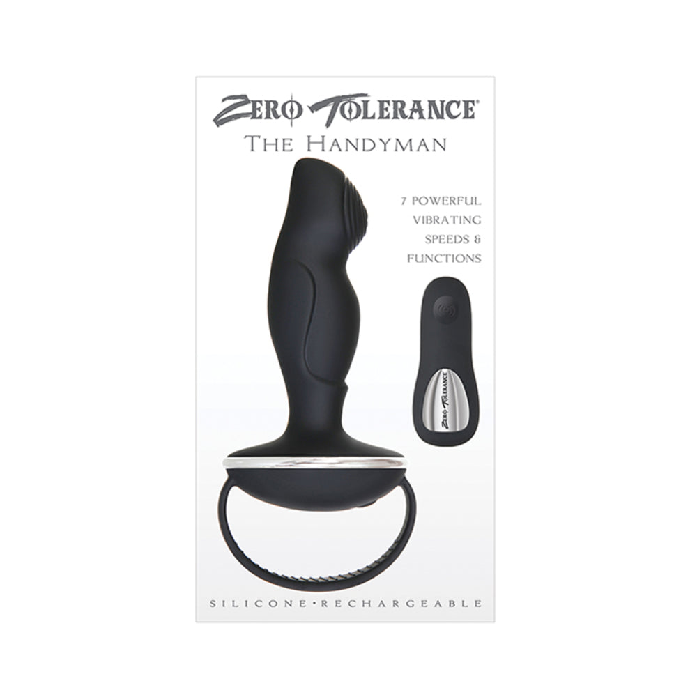 ZT The Handyman Black - Powerful P-Spot Stimulator with Remote Control