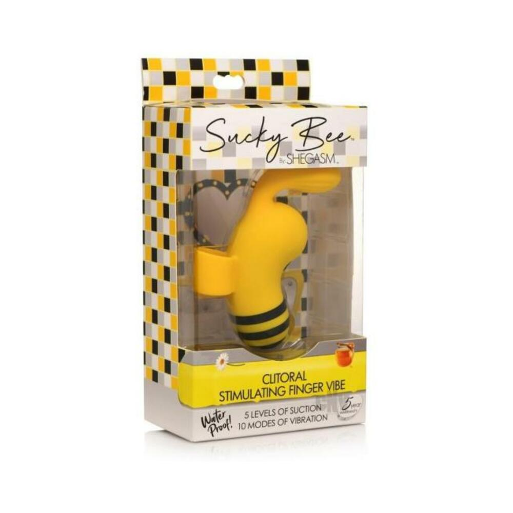 Shegasm Sucky Bee - Black/Yellow | Intense Pleasure with Vibrations & Suction