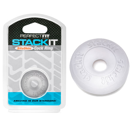 Stackit Clear - Ultra-Soft, Stackable SilaSkin Cock Ring for Enhanced Pleasure