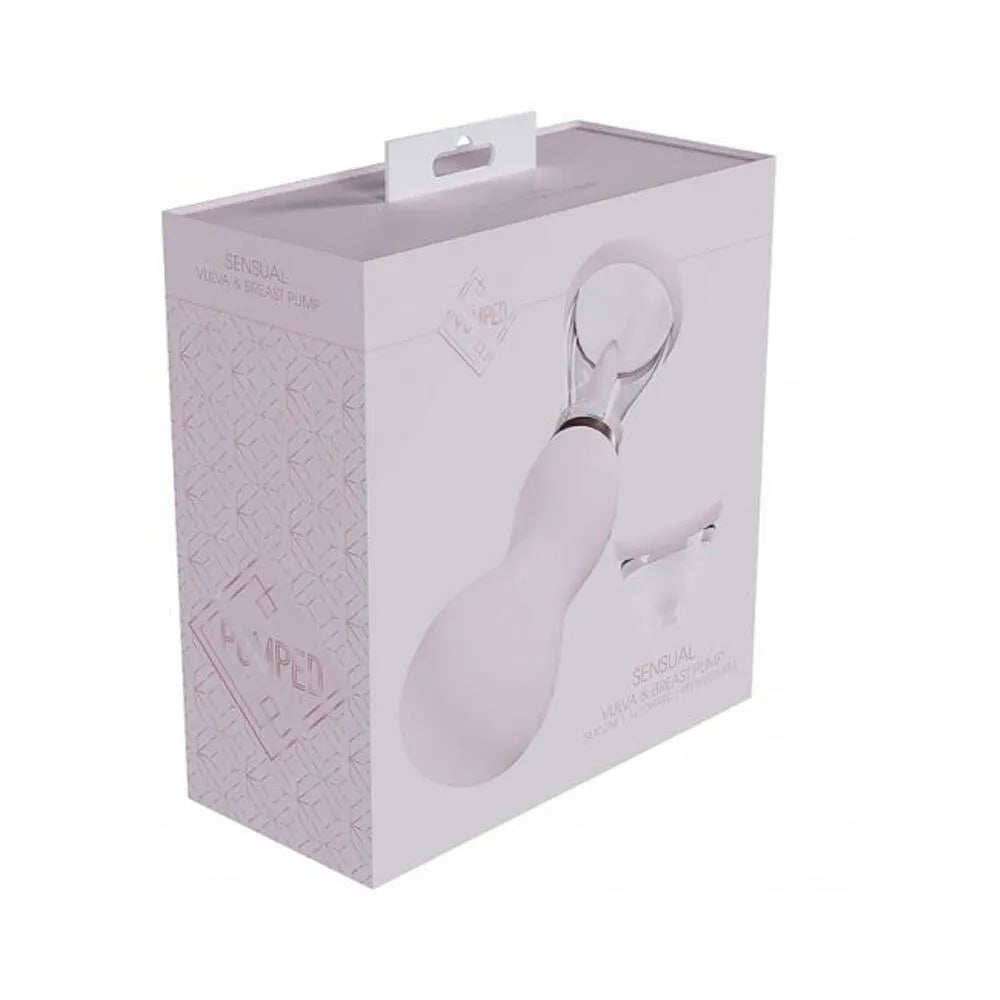 Pumped Sensual Automatic Rechargeable Vulva & Breast Pump - Pink