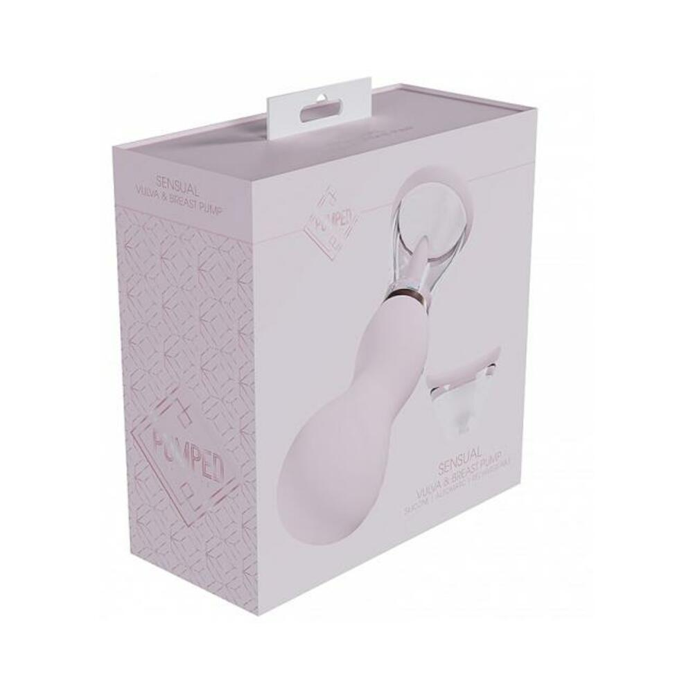 Pumped Sensual Automatic Rechargeable Vulva & Breast Pump - Pink