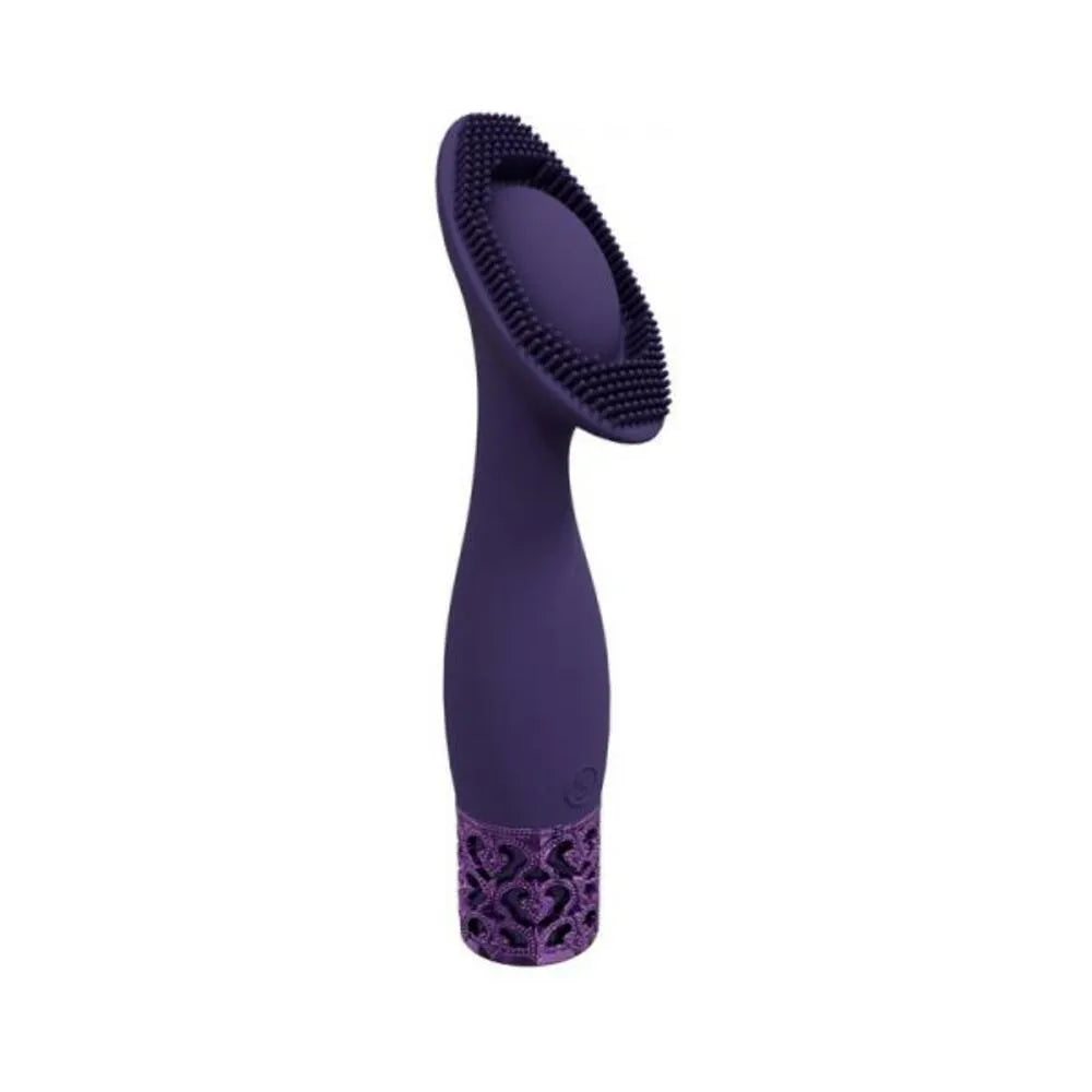Royal Gems Duchess Silicone Rechargeable Vibrator - Purple | Luxurious Medical Grade, Waterproof, Multi-Speed Options