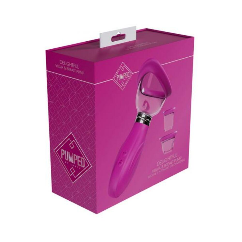 Pumped Delightful Automatic Rechargeable Vulva & Breast Pump - Pink | Enhance Sensitivity & Size