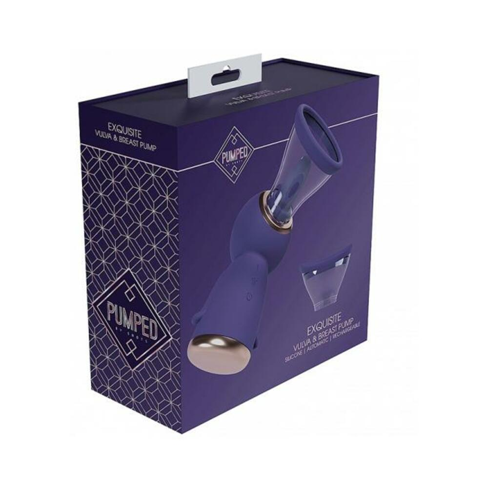 Pumped Exquisite Automatic Rechargeable Vulva & Breast Pump - Purple