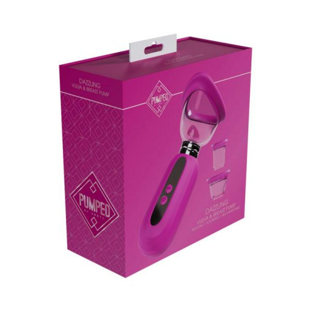 Pumped Dazzling Automatic Rechargeable Vulva & Breast Pump - Pink | Enhance Sensitivity & Appearance
