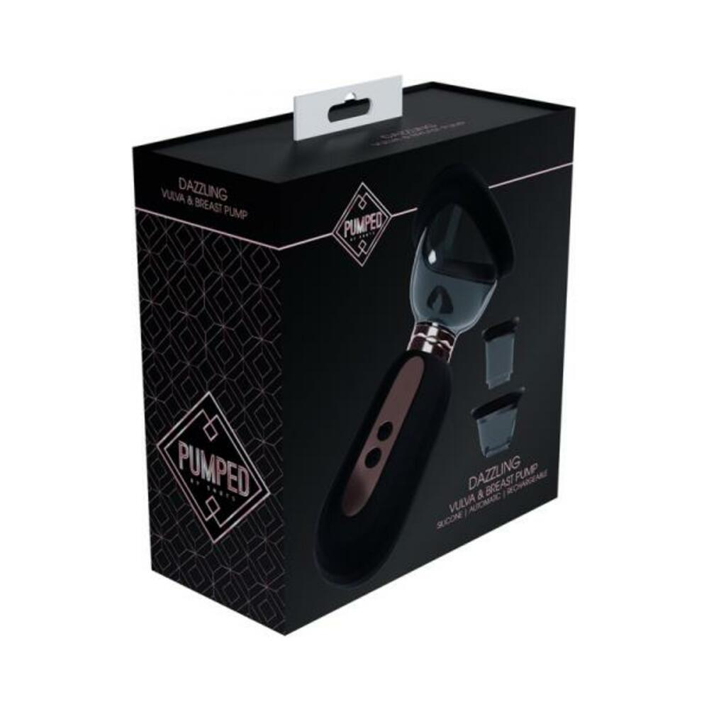Pumped Dazzling Automatic Rechargeable Vulva & Breast Pump - Black