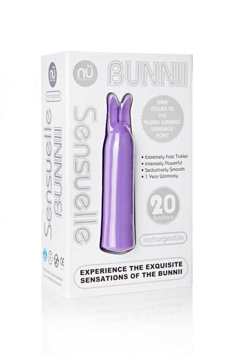 Nu Sensuelle Bunnii Point Vibe - Purple | Powerful, Waterproof, 20 Vibration Functions