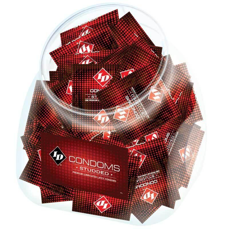 ID Studded Condom Jar (144/Jar) -