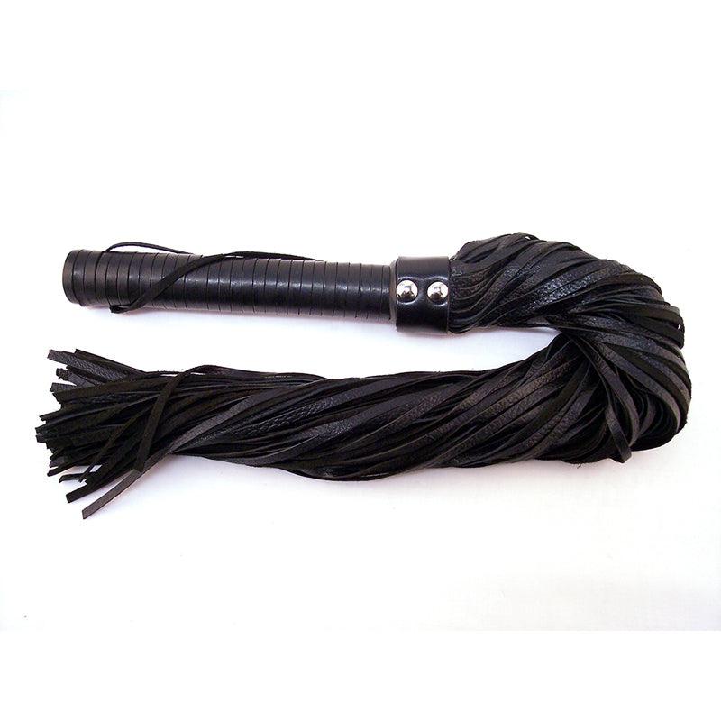 Rouge Flogger Leather w/Lther Handle Blk -
