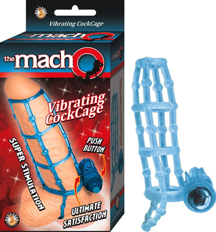 The Macho Vibrating Cockcage (Blue) -