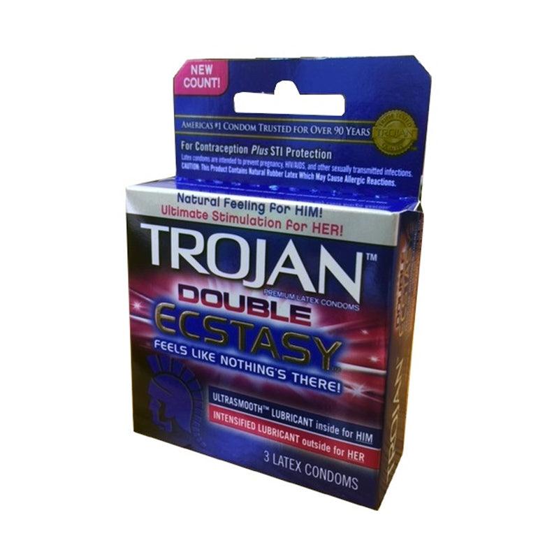 Trojan Double Ecstasy Latex Condoms (3) -