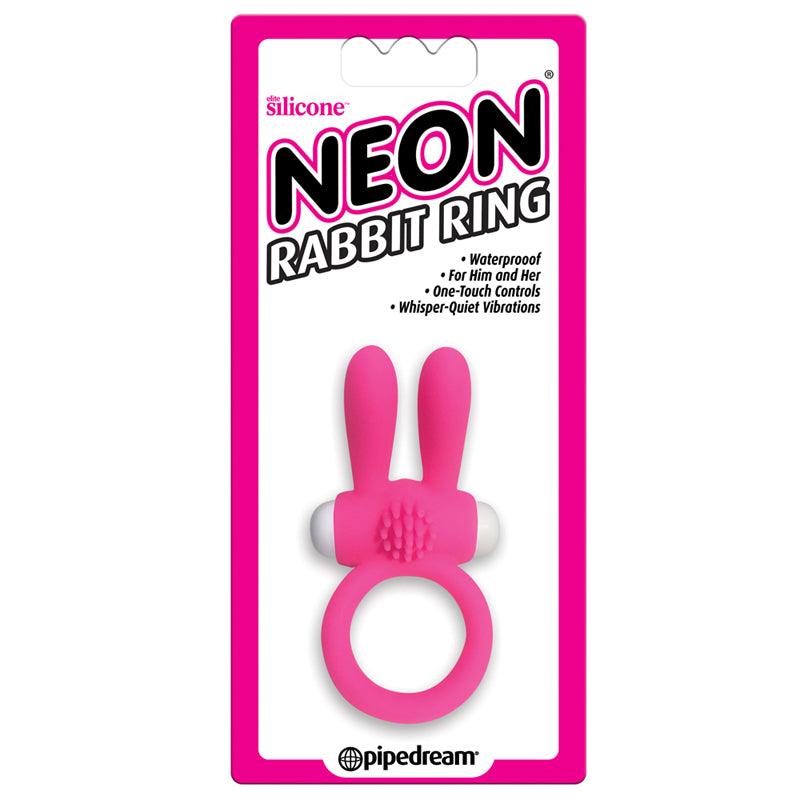 Neon Rabbit Ring Pink -