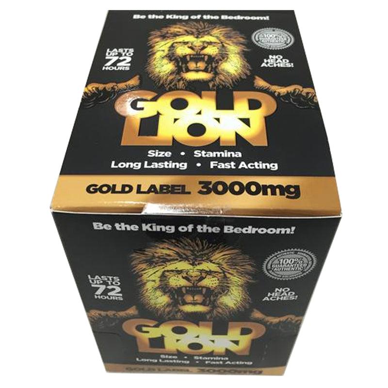 Gold Lion Male Enhancement Pills 1 Carton gold lion pill - 24 individual Capsules - Lust Rich 