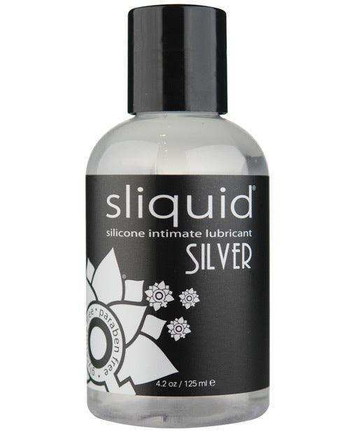 Sliquid Silver Silicone Lube Glycerine & Paraben Free - 4.2 oz -