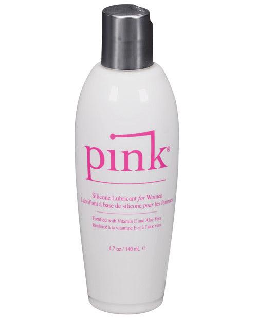 Pink Silicone Lube - 4.7 oz Flip Top Bottle -