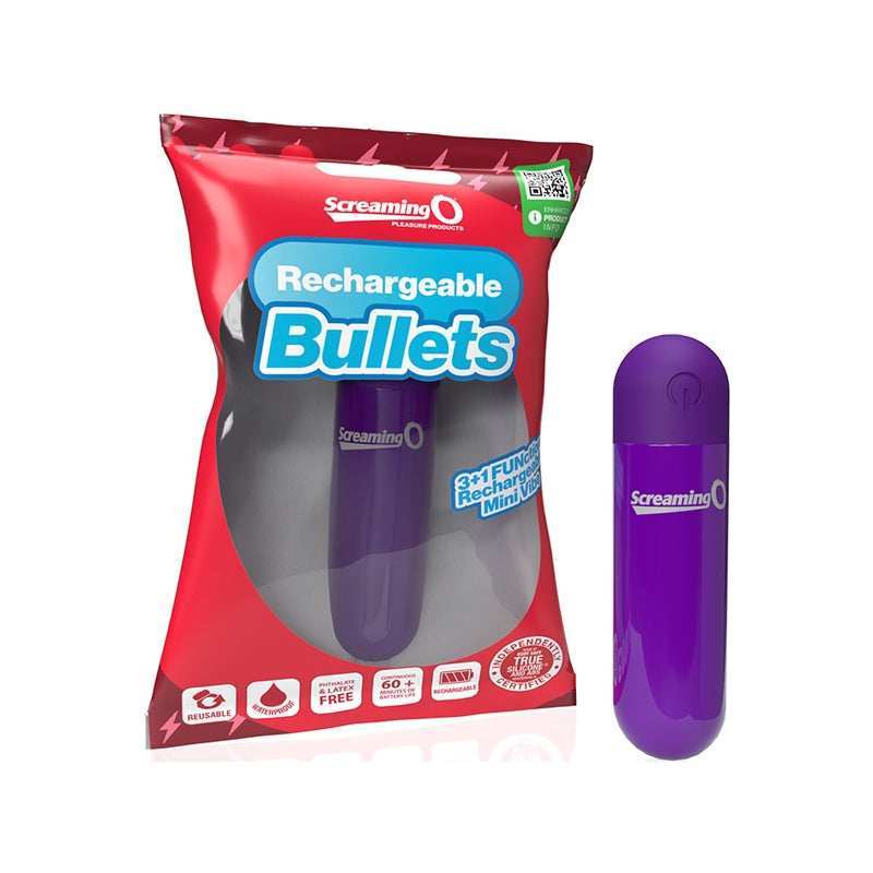 Screaming O Rechargeable Bullets Purple -