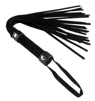 Short Vegan Leather Flogger - Black -