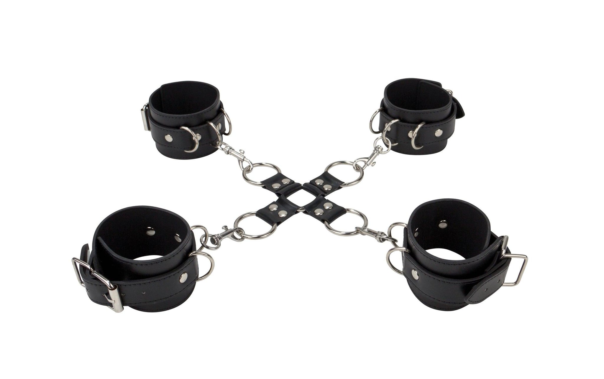 Ouch! Leather Hand and Leg Cuffs -