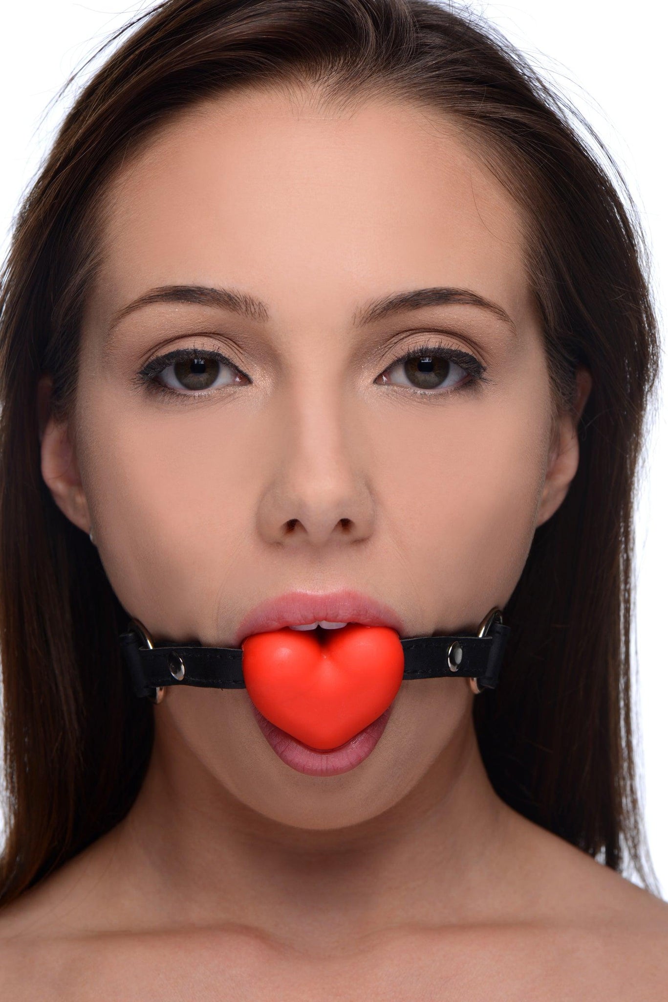 Heart Beat Silicone Heart Shaped Mouth Gag -