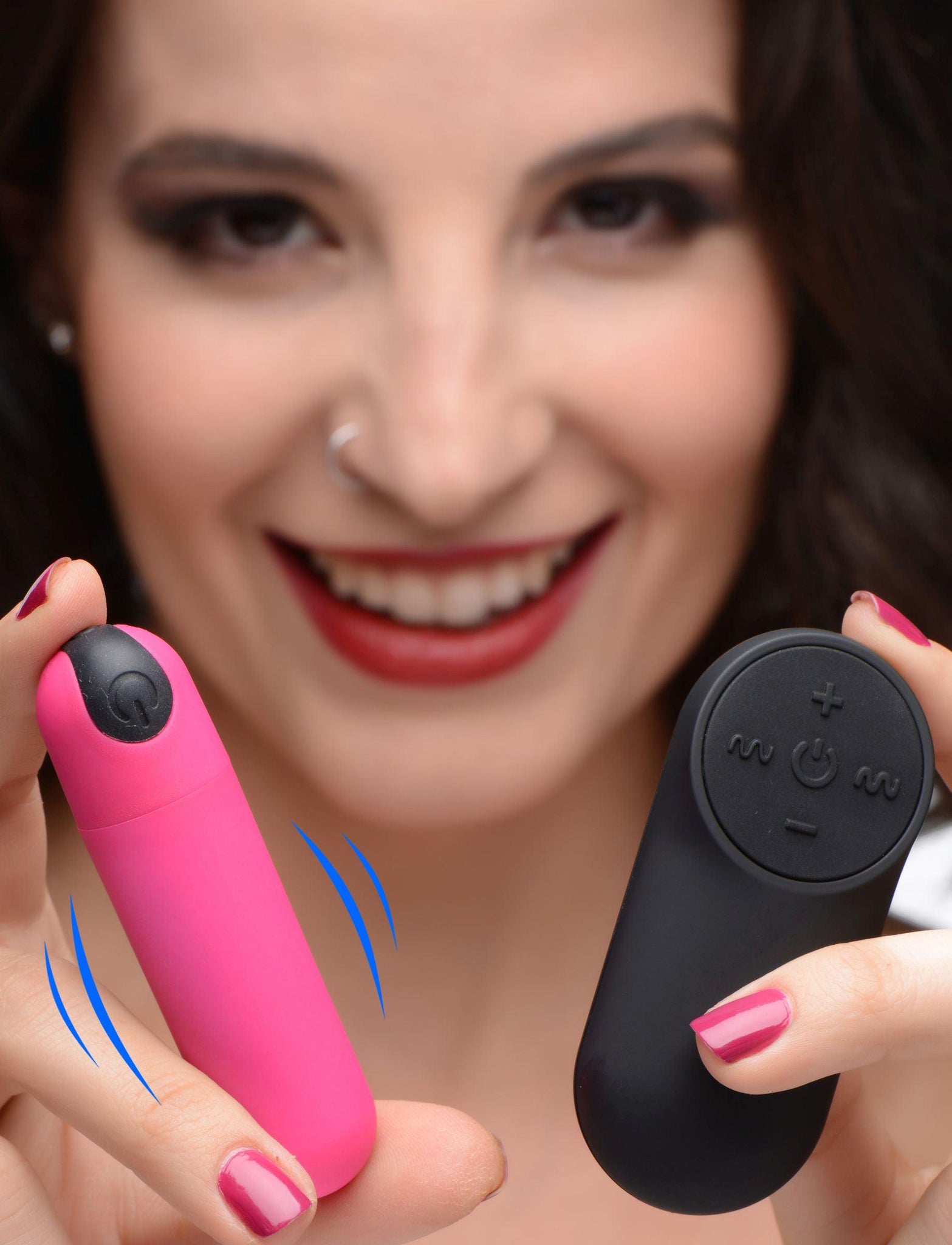 Vibrating Bullet with Remote Control - Pink -
