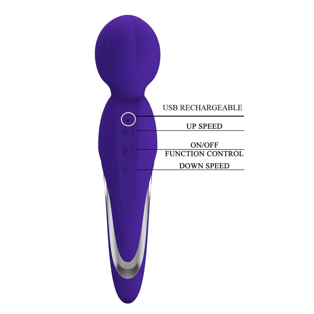 Walter Super Soft Silicone Wand - Violet -